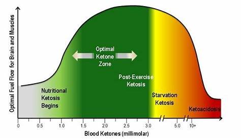 weight loss ketone levels chart