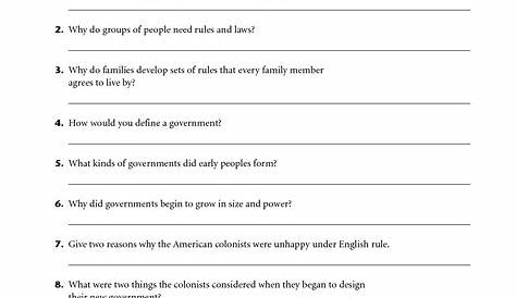 14 Best Images of American Government Answer Key Worksheets - American