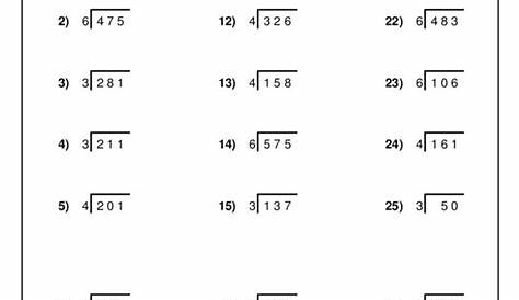 division with remainders worksheet 1 hoeden at home - 12 best images of