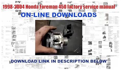 honda foreman owners manual download