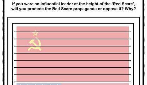 red scare worksheets answers