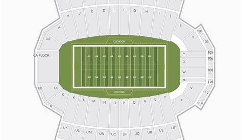 clemson memorial stadium seating chart