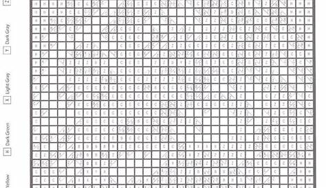 Printable Mystery Grid Coloring Pages