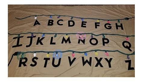 stranger things wall letters printable