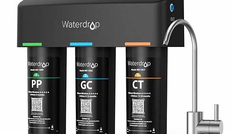 Waterdrop TSB 3-Stage High Capacity Under Sink Water Filter, with