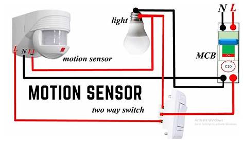 motion sensor light switch wiring diagram