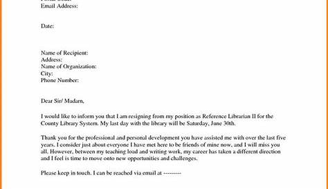 sample resignation letter teacher aide
