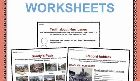 hurricane katrina worksheet