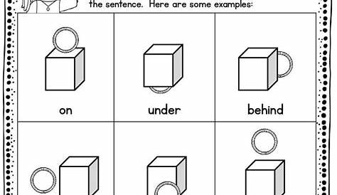 preposition worksheets for kindergarten free
