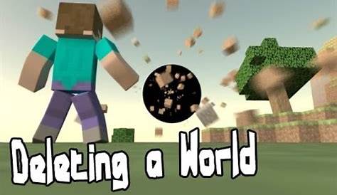 Deleting a World - Minecraft Animation - YouTube