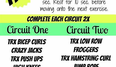 Trx Workout Routine Circuit