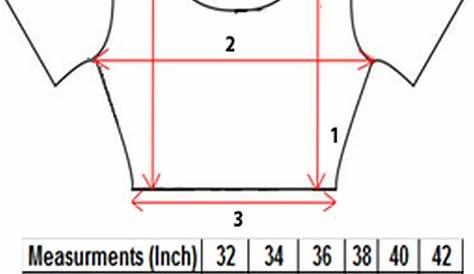 indian blouse measurement chart