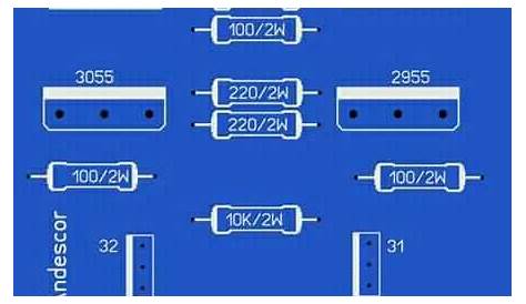 High Power Audio Amplifier Layout Diagram - Schematic Power Amplifier