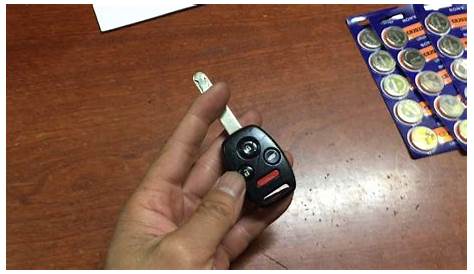 2012 Honda key fob battery replacement - YouTube