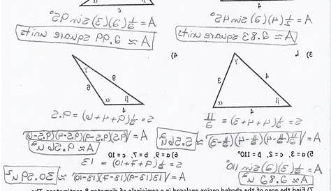 trigonometry worksheet with answers pdf
