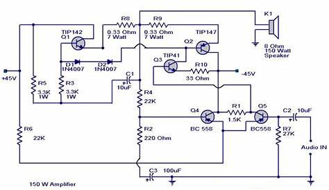 af amplifier circuit diagram simple