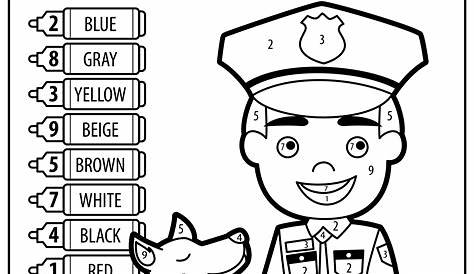 Community Helpers Worksheets: Police Officer. TeachersMag.com
