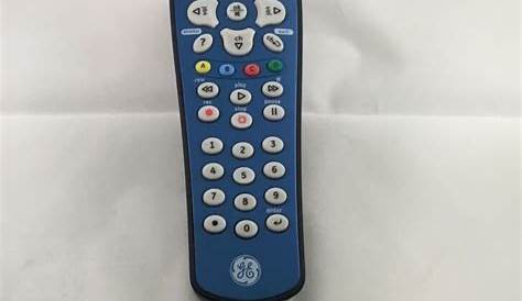 ge universal remote control manual