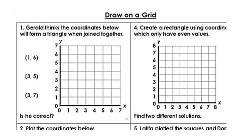 grid worksheet for first grade