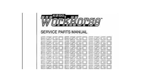 EZGO 28338G01 1996-1997 Parts Manual for TXT Workhorse by EZGO. $68.50