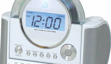 GPX Alarm Clock with CD Player, Digital AM/FM Stereo - TVs