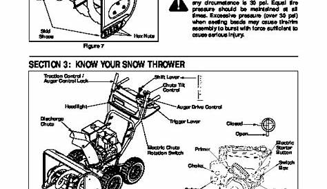 MTD White Outdoor 855 4×4 Snow Blower Owners Manual