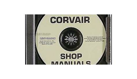 Corvair Repair Shop Manual CD 1960 1961 1962 1963 1964 Car Monza 95
