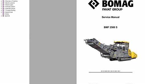 bomag bmp 8500 service manual