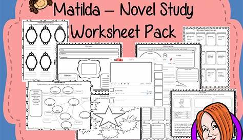 matilda worksheet 4th grade