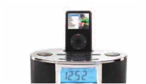 Homedics HMDX-C20 HMDX AUDIO Alarm Clock Radio Dock for iPod manual