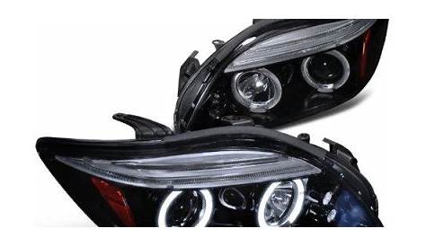 Scion tC 2005-2007 Smoked Halo Projector Headlights with LED