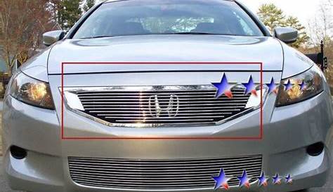 Billet Grills Insert Fit 08 09 10 Honda Accord Coupe Front Grille Upper