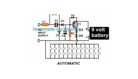automatic emergency light circuit diagram
