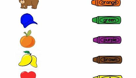 i know my colors worksheets