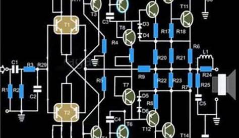 2n3055 transistor power amplifier circuit diagram