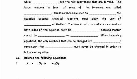 Balancing Chemical Equations Lessons Tes Teach from introduction to