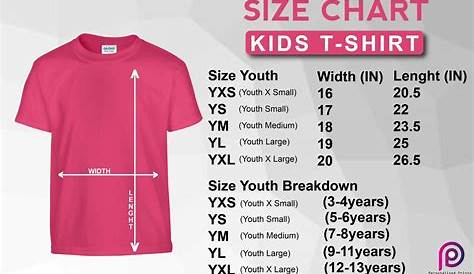 youth x small size chart