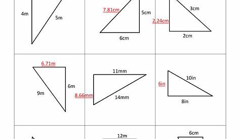 pythagorean theorem - worksheet