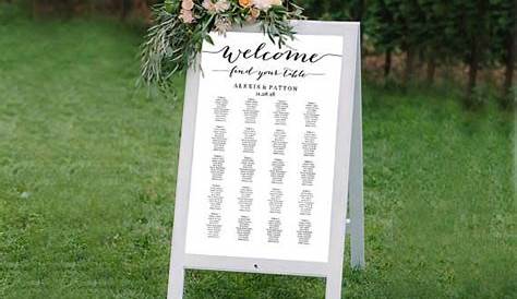 It's easy to create your own personalized wedding seating chart with