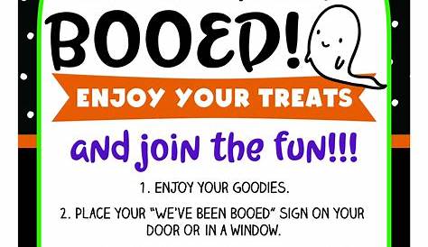 You've Been Booed Printable Signs - Super Cute and Totally FREE! - Fun