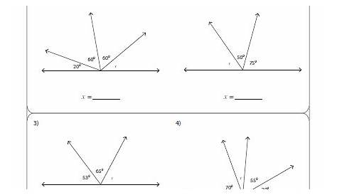 geometry angle pairs worksheet