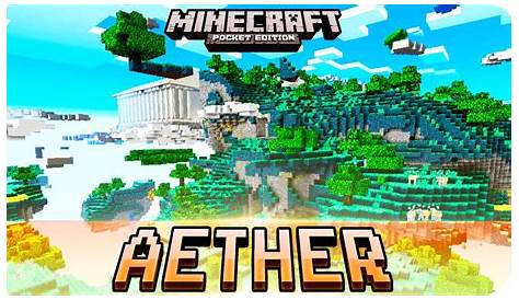 Minecraft PE Maps - New AETHER Dimension without Mods! iOS & Android