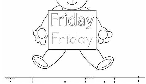 Today is Friday Worksheet - Twisty Noodle