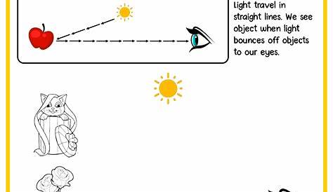 light energy worksheets 4th grade