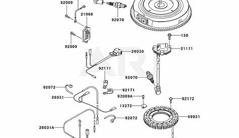 Kawasaki FR691V-AS08 4 Stroke Engine FR691V Parts Diagram for ELECTRIC