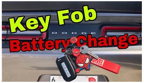 2020 dodge challenger key fob battery