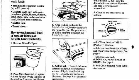 ge washer owner's manual