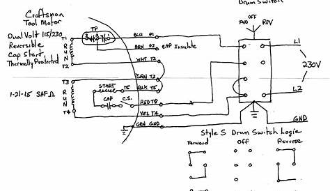 Single Phase Motor Wiring Diagram With Capacitor Start - Cadician's Blog