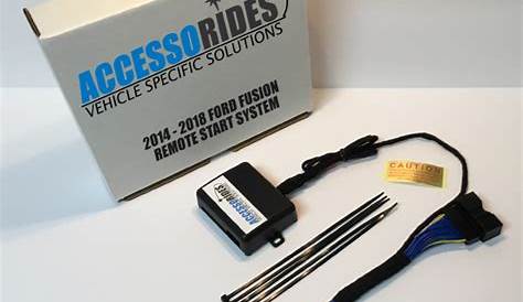 Remote Start for Ford Fusion 2014 - 2018 - 100% Plug & Play - KEY OR P
