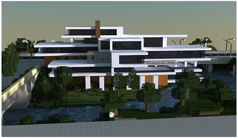 Large modern house i made in minecraft. Download: http://www.minecraft